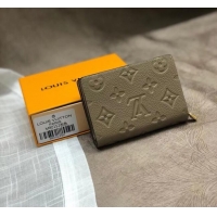 Famous Brand Louis Vuitton Original Monogram Empreinte CLEA WALLET M80152 Tourterelle Beige