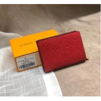 New Style Louis Vuitton Original Monogram Empreinte CLEA WALLET M80152 red