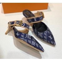 New Style Louis Vuitton Since 1854 Sofia Heel Mules 1A8NW9 Blue