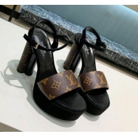 Stylish Louis Vuitton Podium Platform Sandal 1A8D2M Monogram Canvas