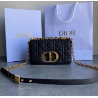 Well Crafted Dior SMALL DIOR CARO BAG Black Soft Cannage Calfskin M9241