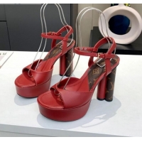 Best Grade Louis Vuitton Podium Platform Sandal 012675 Red