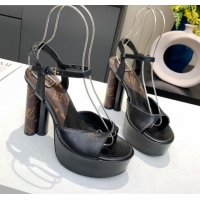 Most Popular Louis Vuitton Podium Platform Sandal 012675 Black