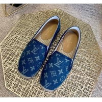 Low Cost Louis Vuitton Monogram Denim Espadrilles 012712 Medium Blue