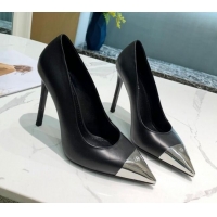 Purchase Louis Vuitton Urban Twist Leather Pump 10.5cm with Silver Cap 022548 Black