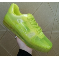 New Style Louis Vuitton LV Trainer Transparent Low-top Sneakers 030918 Yellow 2021