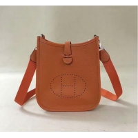 Discount Design Hermes Evelyne original togo leather mini Shoulder Bag H15698 orange