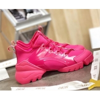 New Fashion Dior D-Connect Sneakers in Pink Technical Fabric 111050