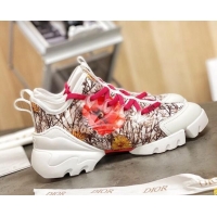 Top Design Dior D-Connect Sneakers in Print Technical Fabric 111050