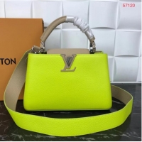 Good Product Louis Vuitton CAPUCINES PM M57519 yellow&grey