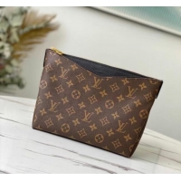 Market Sells Louis Vuitton Original Monogram Canvas Zipper Clutch bag M64125 pink