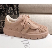 Best Grade Dior DIOR-ID Sneakers in Beige Rubber and Calfskin 120454