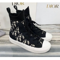 Best Price Dior Walk'n'Dior Boots Sneakers in Black Oblique Knit 121809