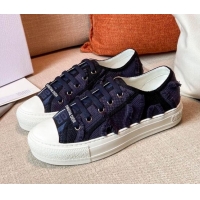 Top Quality Dior Walk'n'Dior Sneakers Fringe Navy Blue 121823