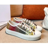 Best Luxury Dior Walk'n'Dior Sneakers in Multicolor Striped Cotton 121828