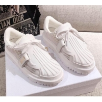 Discount Dior DIOR-ID Sneakers in White Mesh and Calfskin 122340