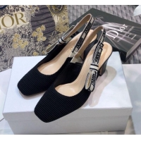 Good Product Dior J'Adior x Moi Slingback Pumps in Black Technical Fabric 012730