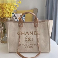 Popular Style Chanel Deauville Large Shopping Bag A66941 Beige 2021 03