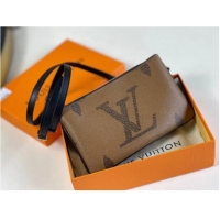 Most Popular Louis Vuitton Double Zip Pochette Bag M69203 Brown