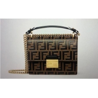 New Design Fendi Original Leather Bag FF8965 Brown