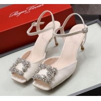 AAAAA Roger Vivier Glitter Sandals 6.6cm 030810 White