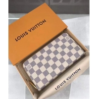 Top Design Louis Vuitton Damier Azur Zippy Wallet N41660 Beige