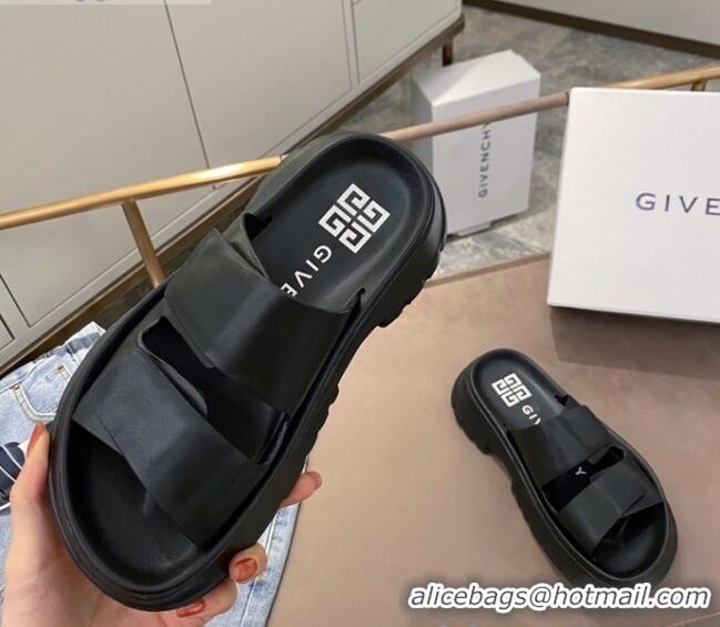 Best Product Givenchy Spectre Leather Mules Sandals 030889 Black