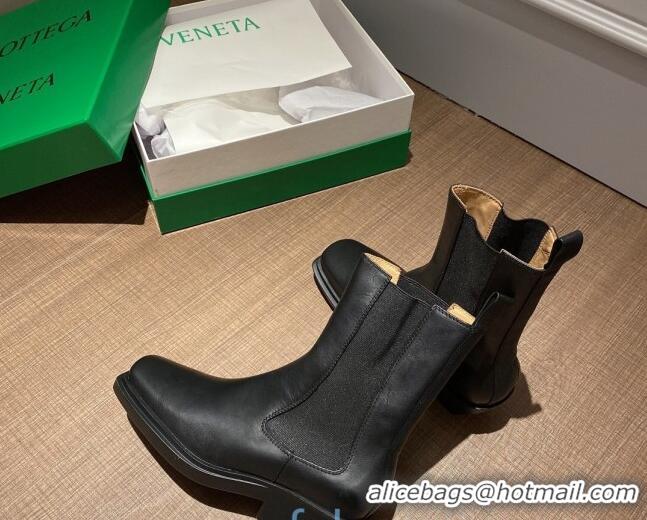 Top Quality Bottega Veneta BV Lean Heel 55mm Short Boots 091005 Black