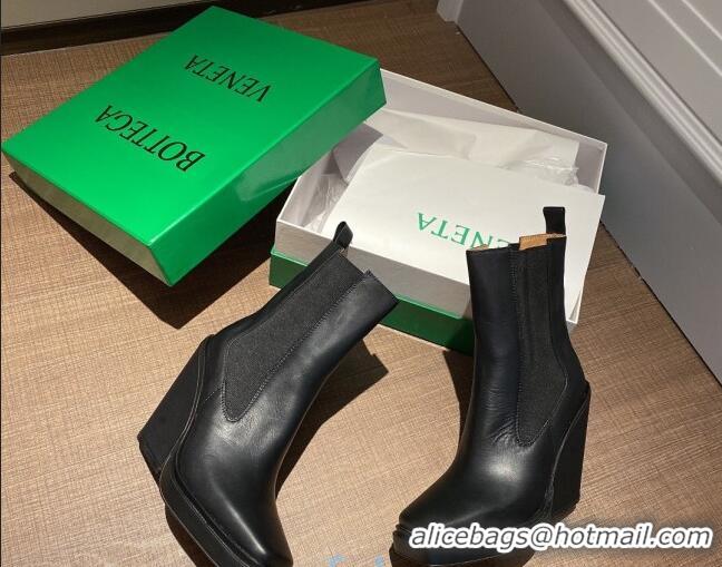 Top Quality Bottega Veneta BV Lean Heel 11cm Short Boots 091008 Black