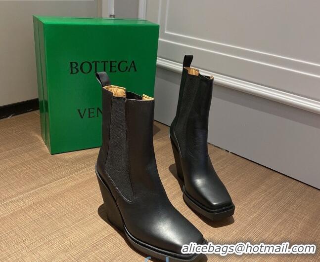 Top Quality Bottega Veneta BV Lean Heel 11cm Short Boots 091008 Black