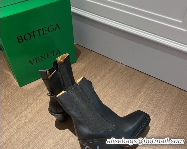 Top Quality Bottega Veneta BV Lean Heel 11cm Short Boots 091008 Black