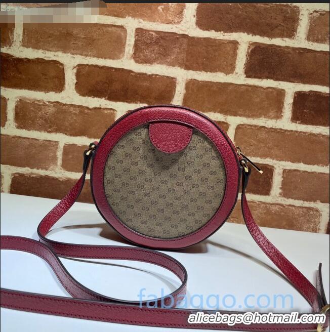 Cheapest Doraemon x Gucci Ophidia GG Round Shoulder Bag 625216 Beige/Red 2021