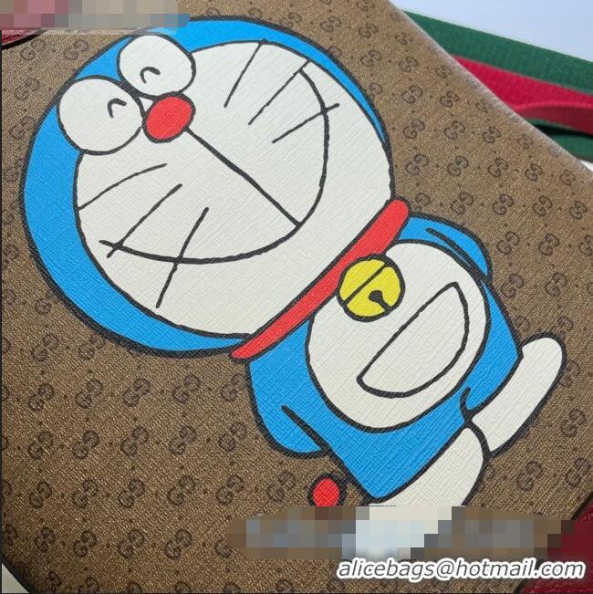 Big Discount Doraemon x Gucci GG Canvas Small Backpack 647816 Beige/Red 2021