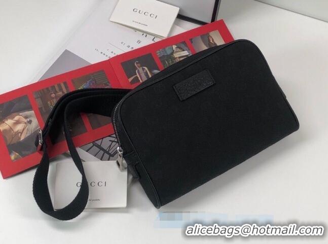 Fashion Discount Gucci GG Canvas Belt Bag 449174 Black 2021