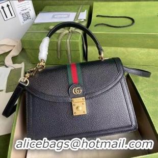 Super Quality Gucci Ophidia small top handle bag with Web 651055 black