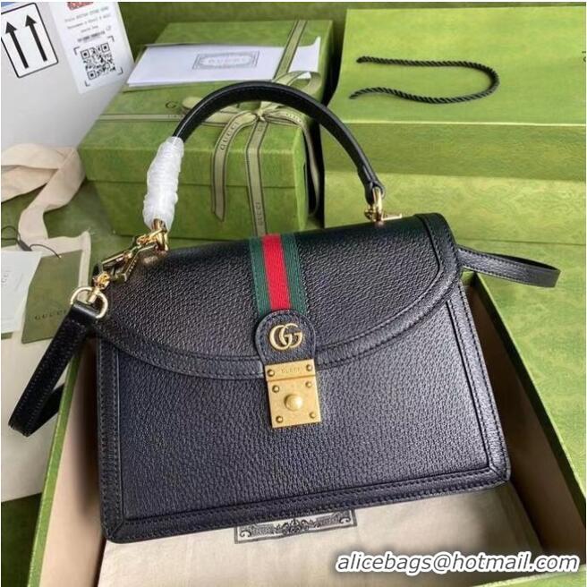 Super Quality Gucci Ophidia small top handle bag with Web 651055 black