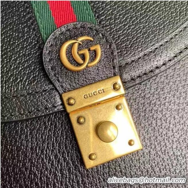 Super Quality Gucci Ophidia small top handle bag with Web 651055 black