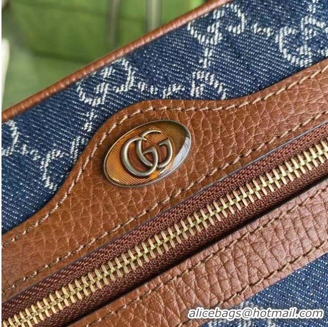 Top Grade Gucci Ophidia GG mini bag 517350 Dark blue