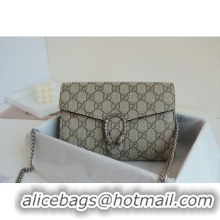 Good Taste Gucci Dionysus GG Supreme Shoulder Bag 401231 Apricot