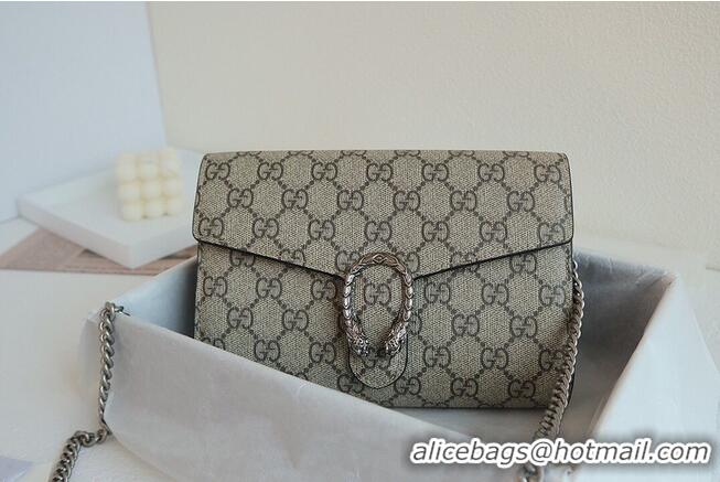 Good Taste Gucci Dionysus GG Supreme Shoulder Bag 401231 Apricot