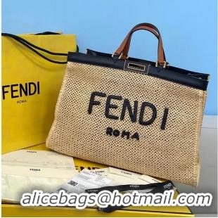 Well Crafted FENDI PEEKABOO ICONIC leather bag 8BN245 Beige