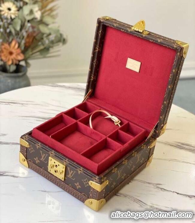 Inexpensive Louis vuitton Monogram Canvas Jewelry box M36999 Red