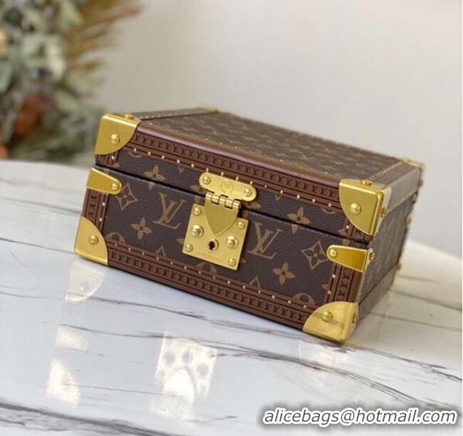 Reasonable Price Louis Vuitton Monogram Canvas Jewelry box M36999 blue