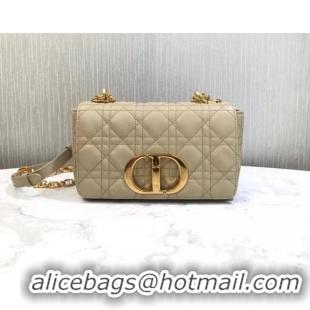 Promotional Dior SMALL DIOR CARO BAG Soft Cannage Calfskin M9241 Beige