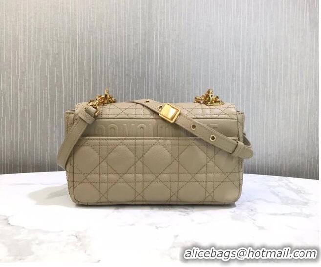 Promotional Dior SMALL DIOR CARO BAG Soft Cannage Calfskin M9241 Beige