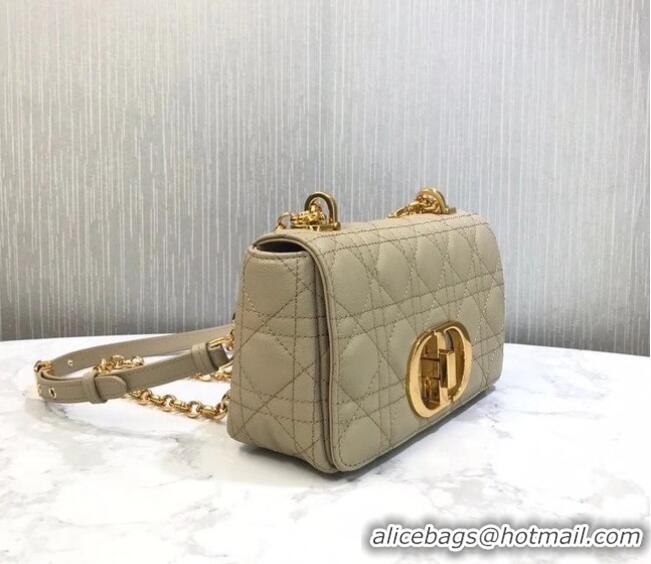 Promotional Dior SMALL DIOR CARO BAG Soft Cannage Calfskin M9241 Beige