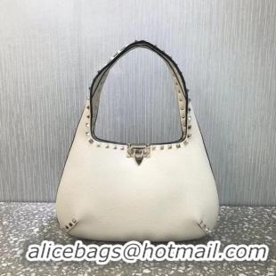 Famous Brand VALENTINO Origianl leather shoulder bag 20077 white