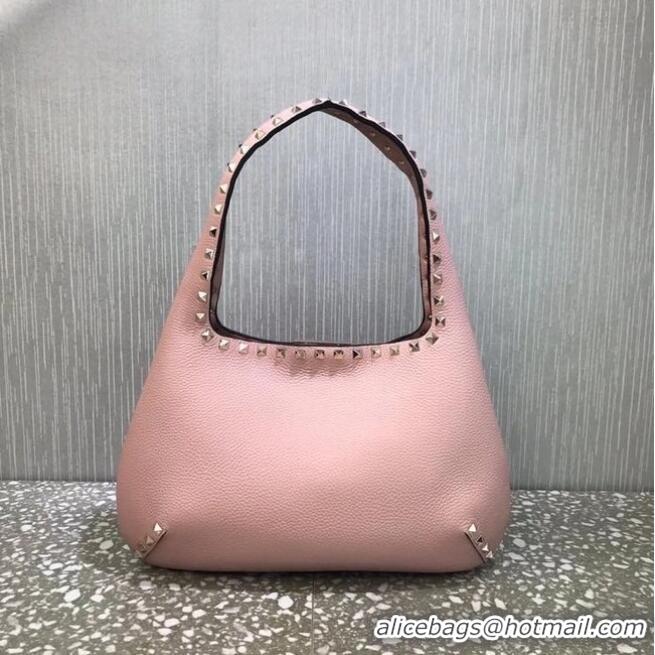 Top Grade VALENTINO Origianl leather shoulder bag 20077 pink