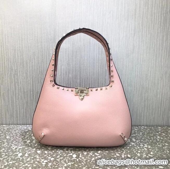 Top Grade VALENTINO Origianl leather shoulder bag 20077 pink