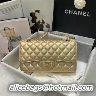 Unique Discount Chanel classic handbag Lambskin & gold Metal A01112 gold